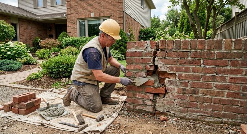 Brick Fence Repair