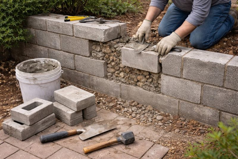 Block Wall Repair in Lithonia, GA