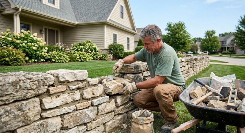 Brick Fence Repair in Smyrna, GA