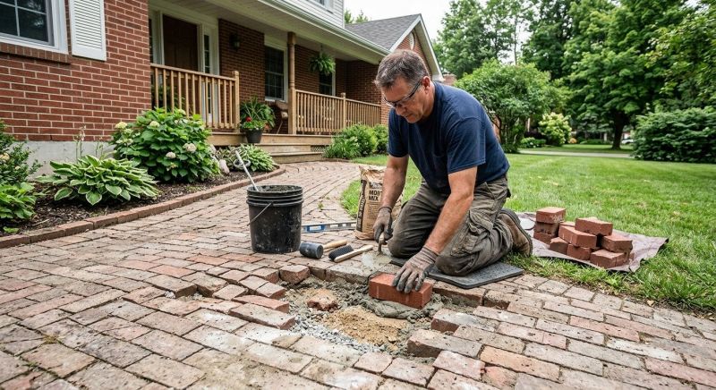 Brick Flatwork Repair in Cobb County, GA