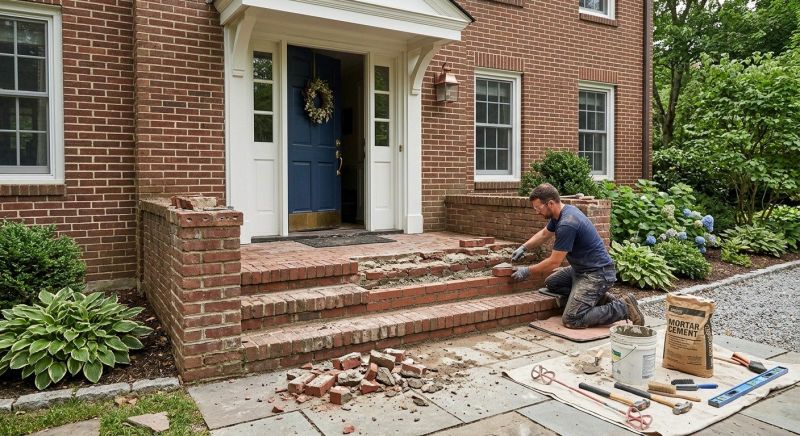 Brick Flatwork Repair in Ellenwood, GA