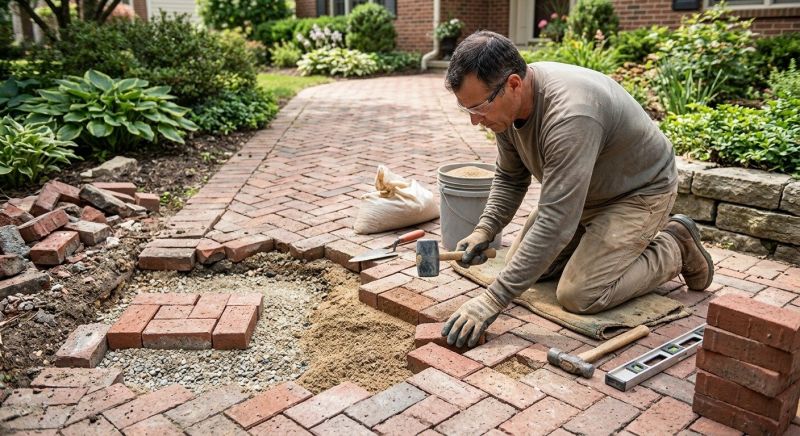 Brick Hardscape Repair in Smyrna, GA
