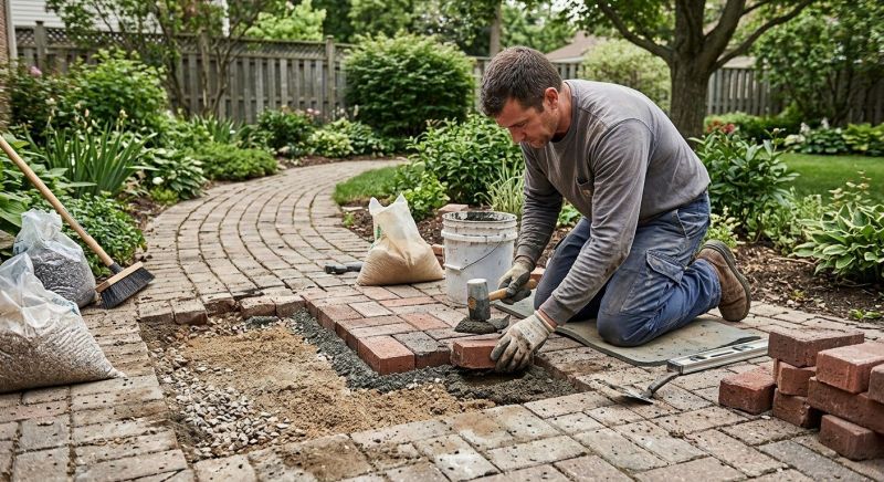 Brick Pathway Repair in Smyrna, GA
