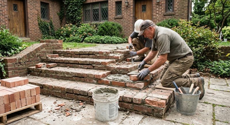 Brick Stairs Repair in Smyrna, GA