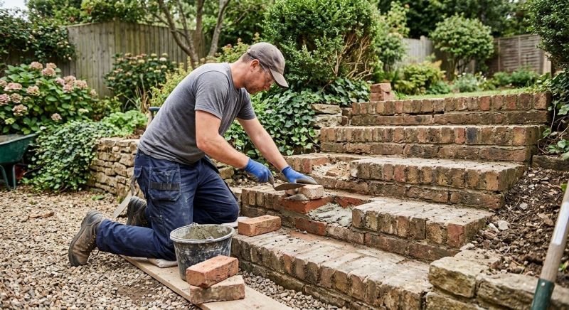 Brick Stairs Repair in Smyrna, GA