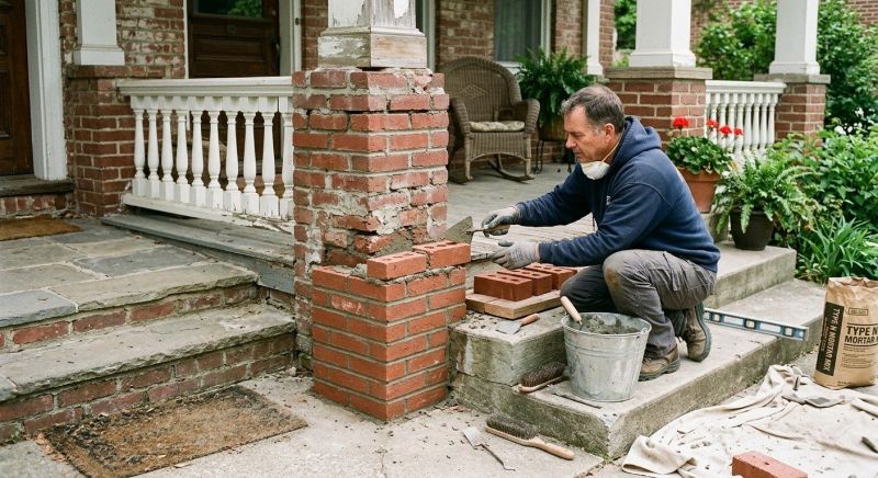 Brick Stairs Repair in Marietta, GA
