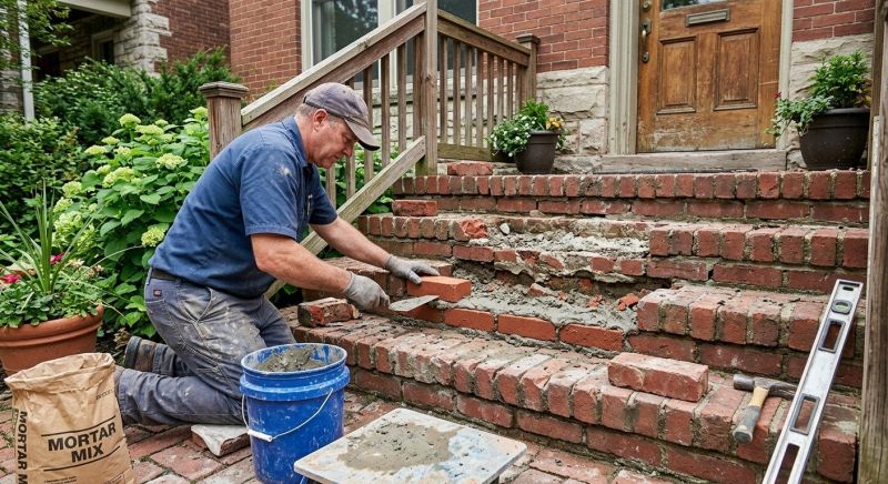 Brick Steps Repair in Smyrna, GA