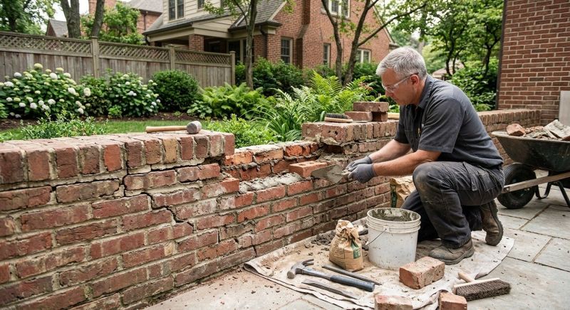 Brick Wall Repair in Smyrna, GA