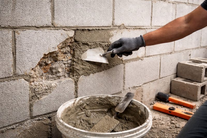 Cinder Block Wall Repair in Lithia Springs, GA