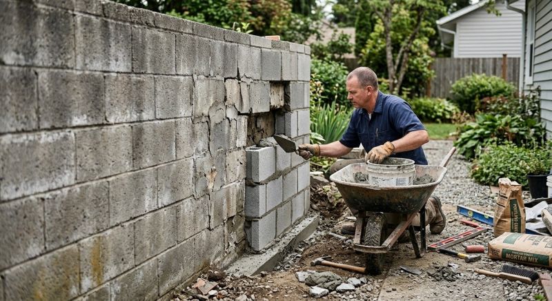 Concrete Block Repair in Smyrna, GA