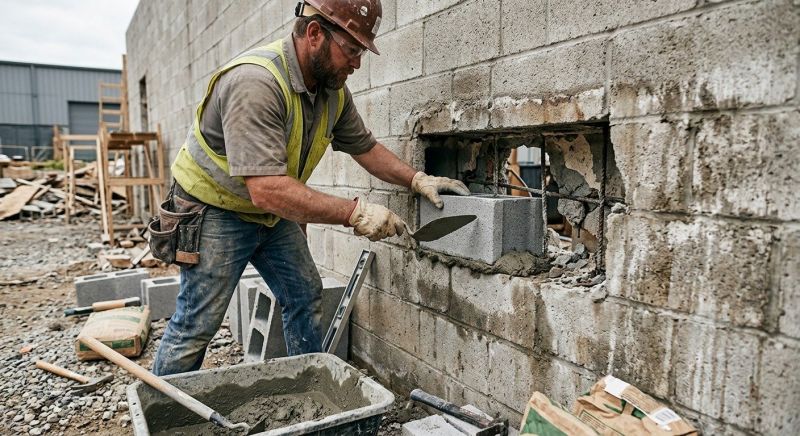 Concrete Block Repair in Stone Mountain, GA