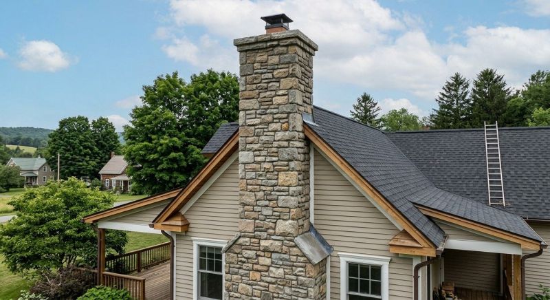 Stone Chimney Installation in Roswell, GA