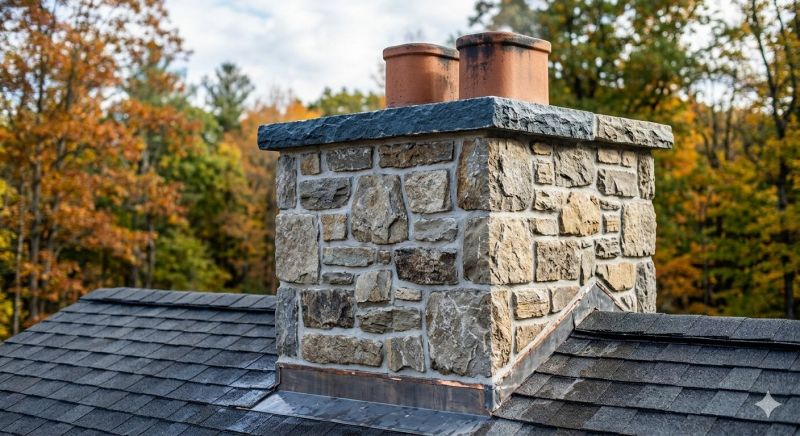 Stone Chimney Installation in Stone Mountain, GA