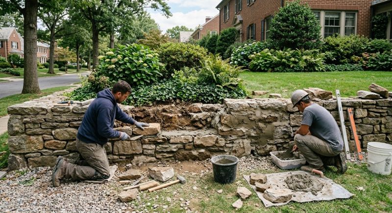 Stone Column Repair in Smyrna, GA