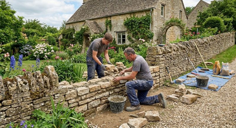 Stone Wall Repair in Smyrna, GA
