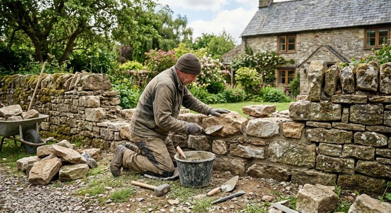 Stone Wall Repair in Marietta, GA